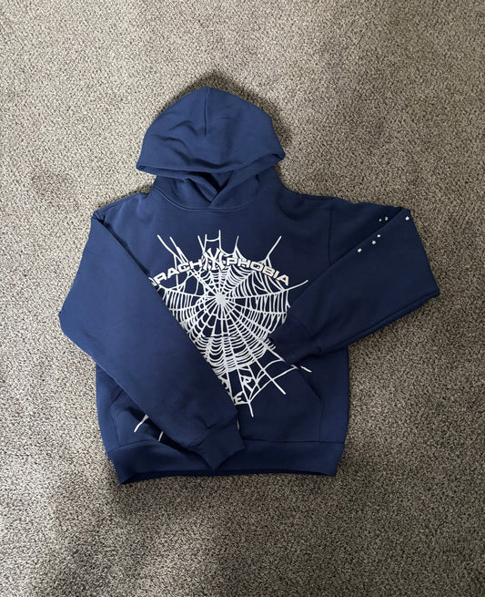 blue sp5der hoodie